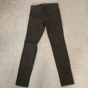 I brand skinny leg jeans army green